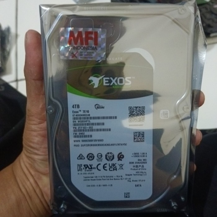 Hdd/Hardisk EXOS 3,5 internal 4TB SATA Cctv/Komputer