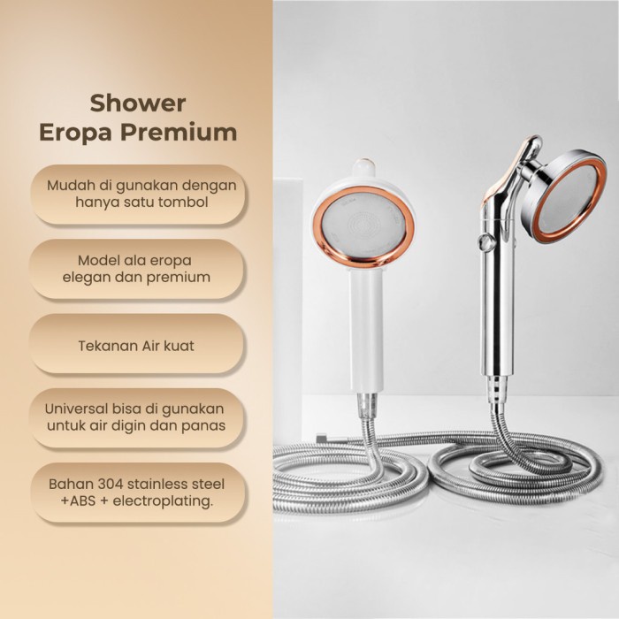 Shower Kamar Mandi Satu Set Lengkap Selang Air Panas Dingin