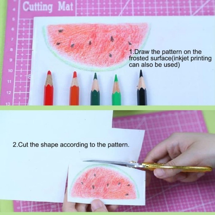 10PCS PLASTIK SHRINK PAPER 20*29CM SHRINK KERTAS SHRINK PAPER DIY MULTIFUNGSI HEAT SHRINK SHEETS
