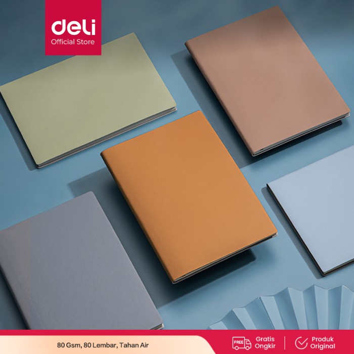 

Deli Notebook / Buku Catatan Ukuran 25K 80Lmbr Cover Waterproof 22263