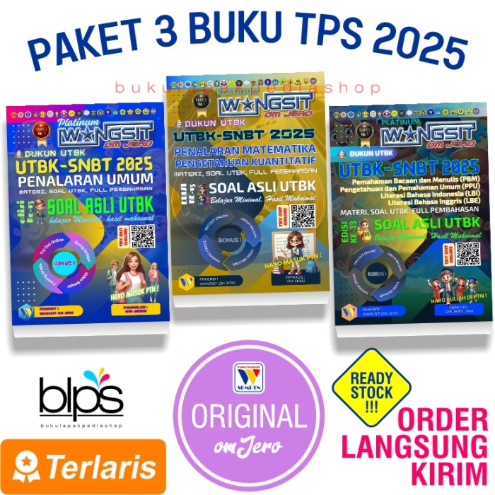 Buku Wangsit TPS 2025 / Buku Wangsit Om Jero UTBK SNBT Paket Buku TPS