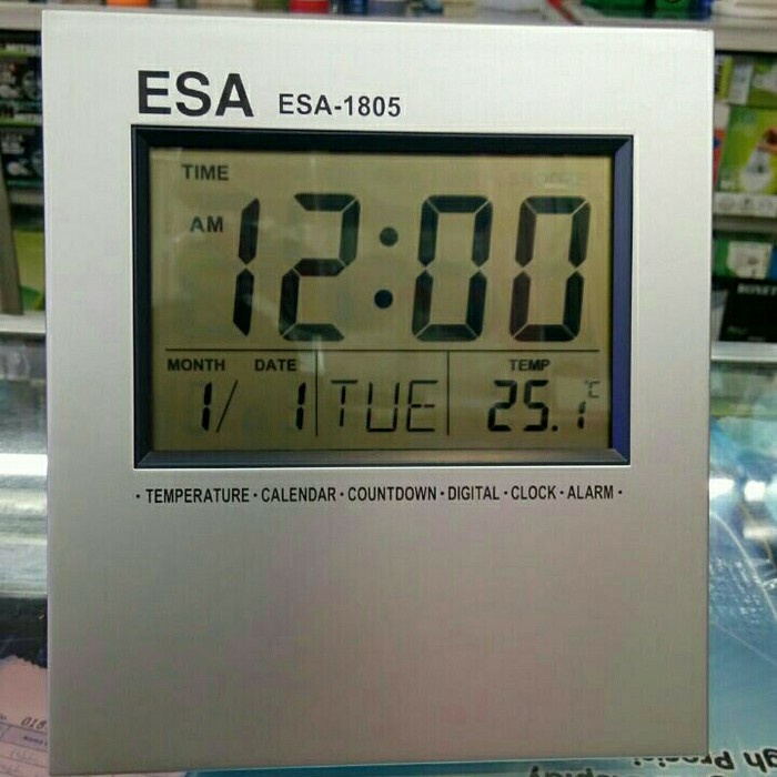 [lamikra] - JAM DIGITAL ( meja / Dinding) / LCD Clock Kenko