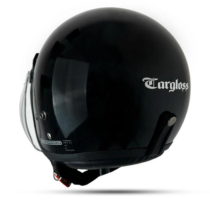 TERBARU Helm Bogo Retro Premium Carglos Pet Kaca Datar Cembung Trail Cross Helm Half Face Untuk