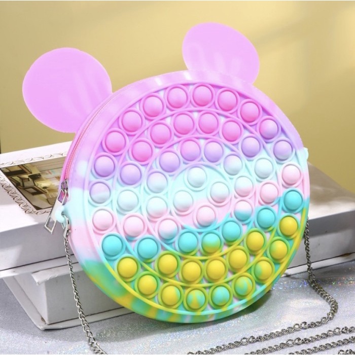 Pop It Bag Messenger Tas Anak Fashion Sultan Fidget Toys New Squishy