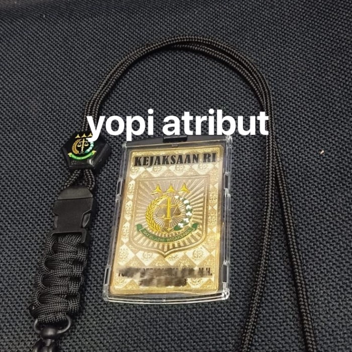 

kalung name tag id card jaksa kejaksaan free costum desain Kode 469