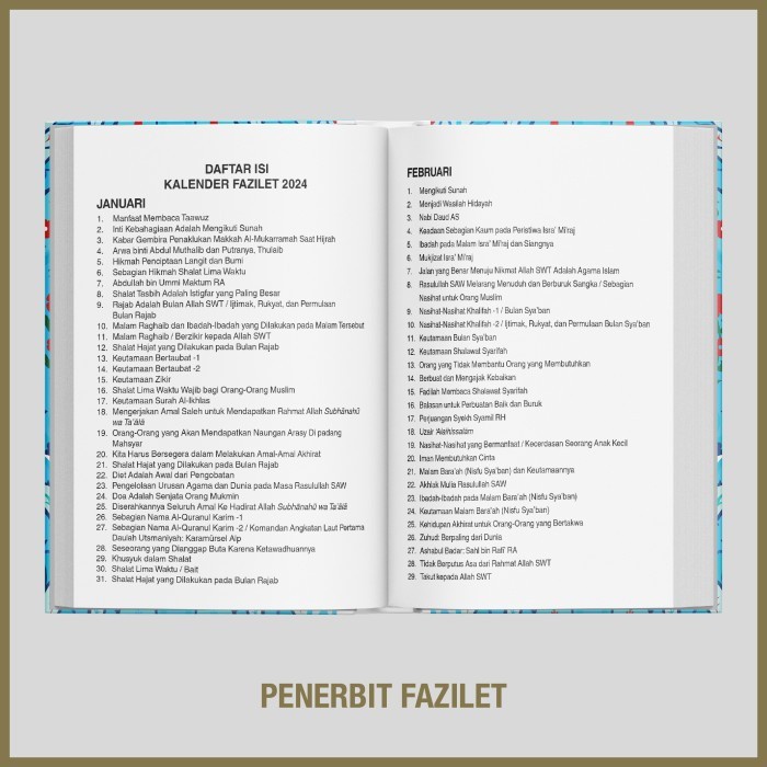 

Kalender Fazilet Panduan Kehidupan Kode 1062