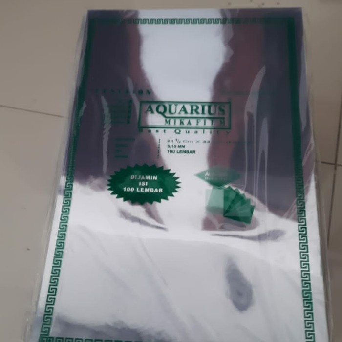 

Plastik Mika Film Bening Transparan Jilid Folio Tebal 0,12mm Aquarius Kode 1408