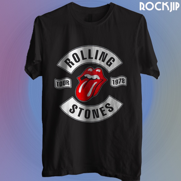 Grossir Kaos Baju Distro Musik Band Rock Punk Indie Metal Pria Wanita Original Second Rolling Stones