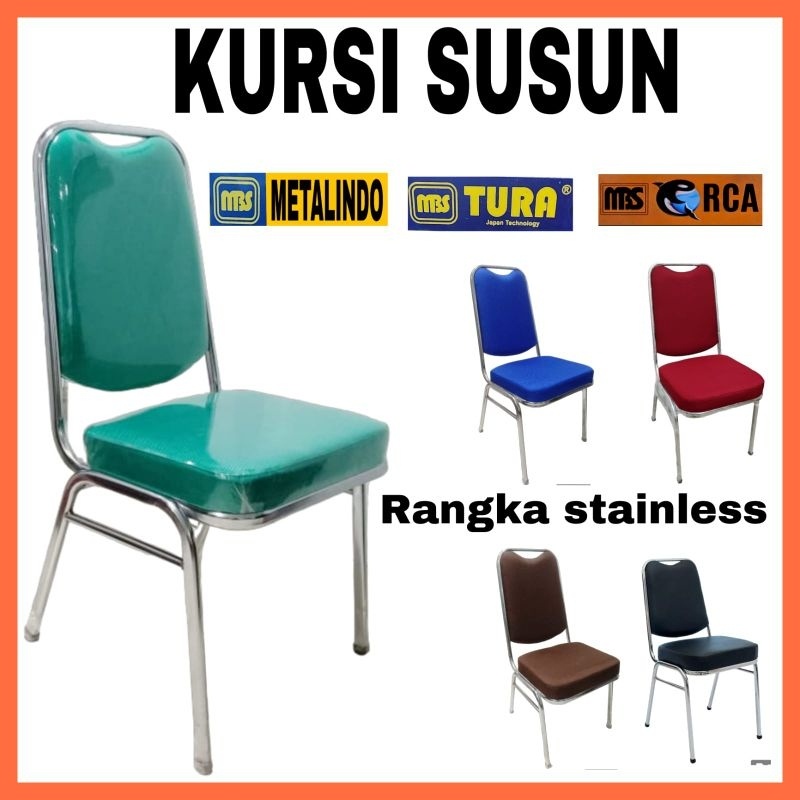Ready KURSI SUSUN KURSI TENDA KURSI GEREJA KURSI SERBAGUNA