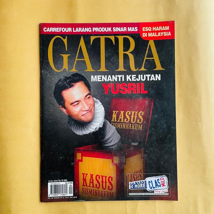 

HOT SALE! Gatra Edisi 15-21 Juli 2010 - Menanti Kejutan Yusril