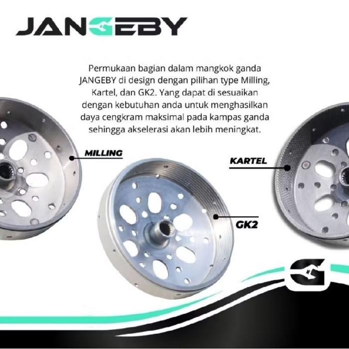 TERLARIS JANGEBY MANGKOK GANDA SET KAMPAS GANDA CARBON JANGEBY VARIO 125-150 PCX ADV STYLO 160 BEAT