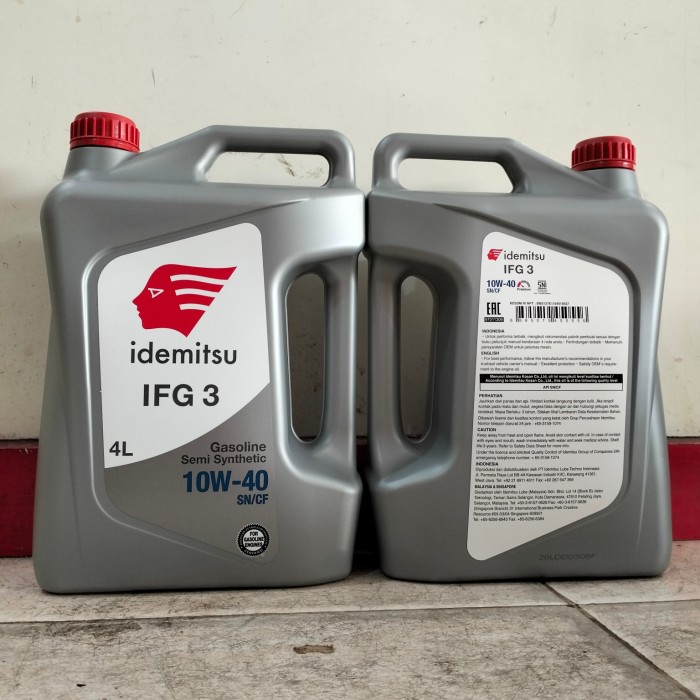 Oli Mesin Mobil Idemitsu 4 L 10W/40 10/40 10W40 10W-40 10-40 Sn/Cf