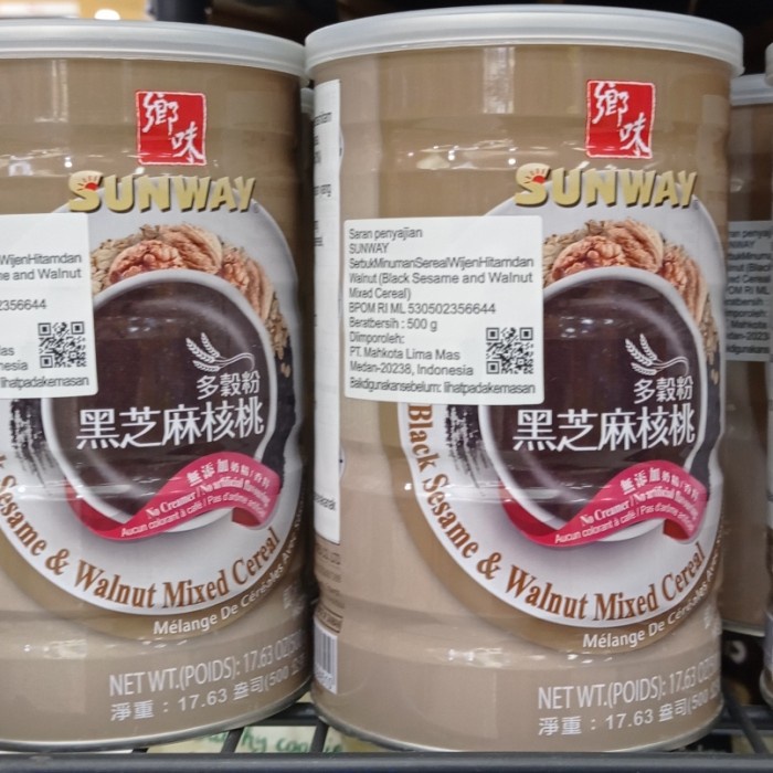 

Termurah sunway black sesame walnut xed 500gr