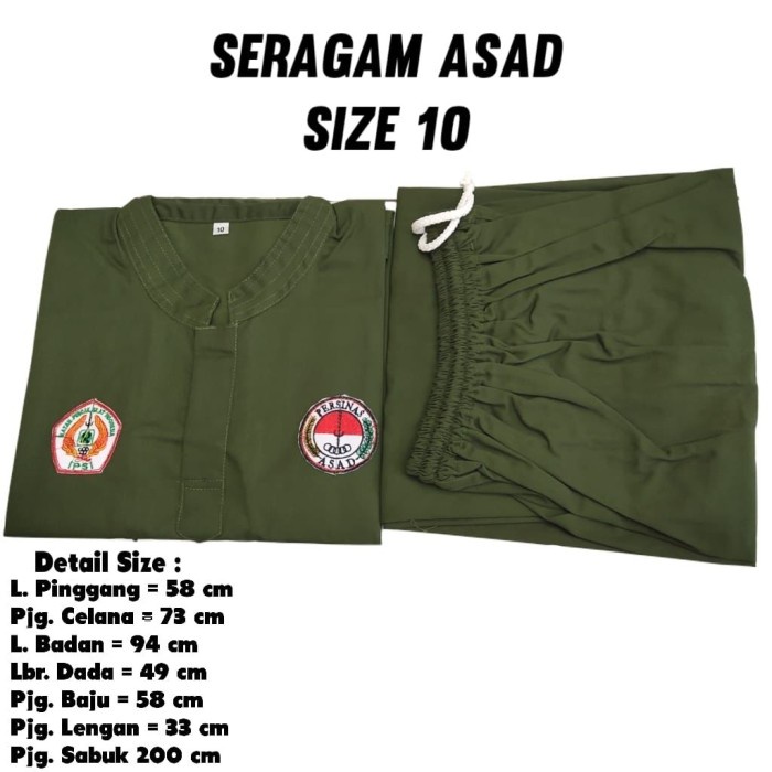 baju asad anak seragam
