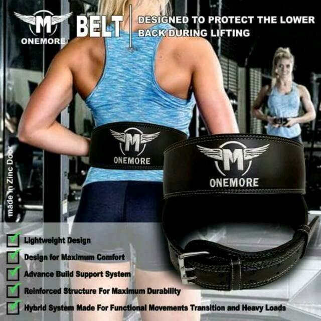 TERBARU Sabuk Fitness/Sabuk Fitness Gym Onemore/Belt Fitness, Sabuk Pinggang Gym BISA GOSEND