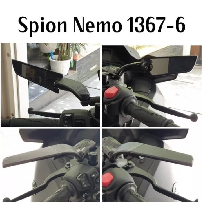 Terhemat New Spion Winglet Universal Nemo Original Kaca Kecil Nmax Aerox Vario