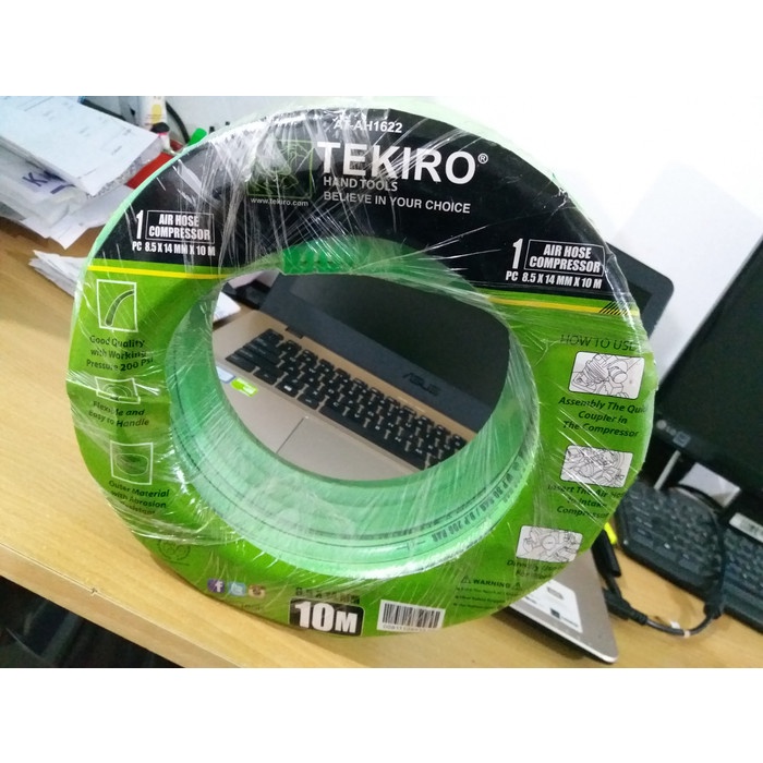 SELANG KOMPRESOR TEKIRO SET 10 METER AIR HOSE KOMPRESSOR TEKIRO 5 PLY Harga MurahBebas