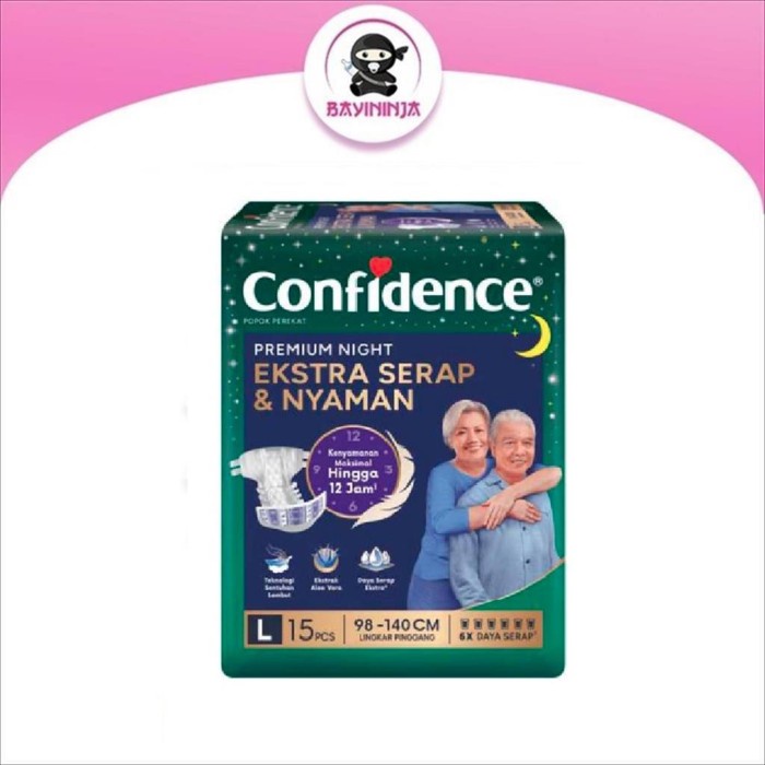 CONFIDENCE Popok Dewasa Anti Bakteri L15 / L 15