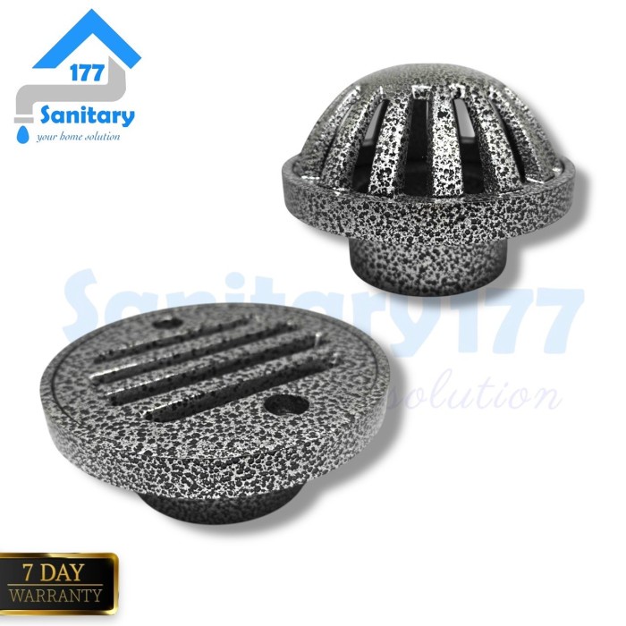 Saringan Talang air atap rumah tebal 3inch - floor drain Roof DRAIN aluminium tebel anti karat 3
