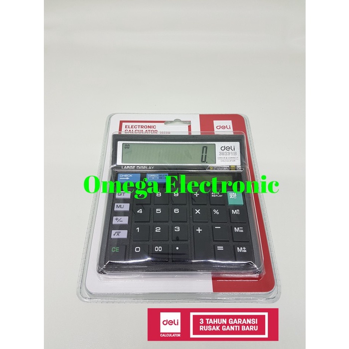 

Deli 39231 Calculator Check & Correct Desktop Kalkulator bukan CT-512