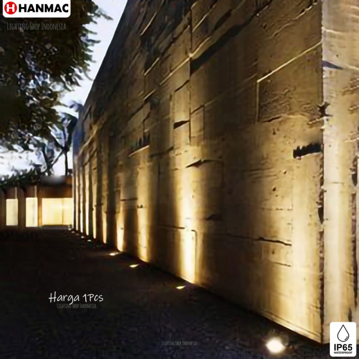 Lampu lantai led tanam sorot focus 12 derajat taman outdoor waterof