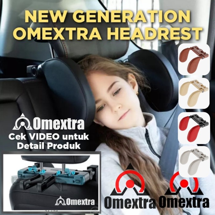 Bantal Omextra- Headrest Pillow Car 3 Generation- Bantal Mobil Omextra