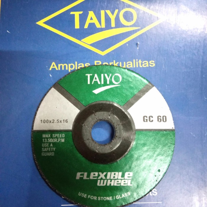 BATU GERINDA POLES GRANIT TAIYO 60 / Batu poles marmer/ Flexible wheel