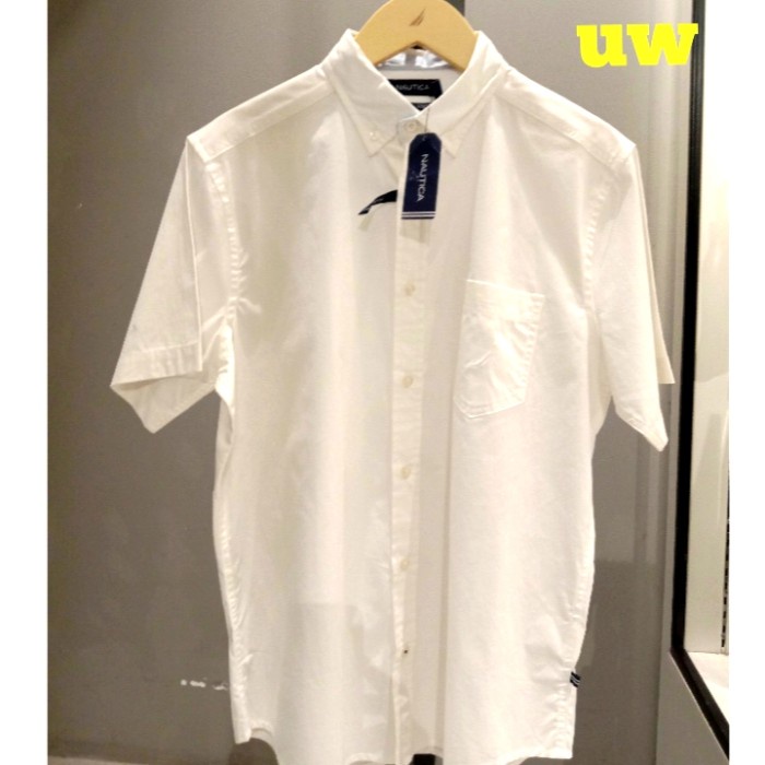 CUCI GUDANG kemeja pria nautica (W35851) WHITE. original bahan katun