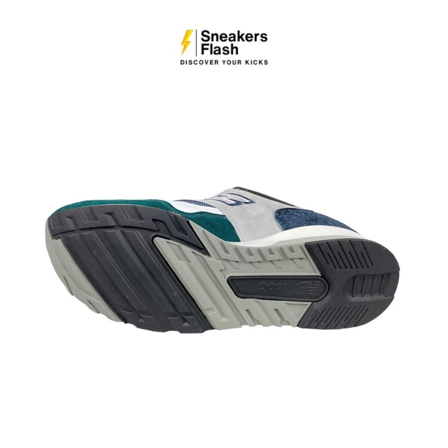 NEW BALANCE 1500 Made In Uk Grey Teal Sepatu Sneakers Pria - M1500PSG - Size 43