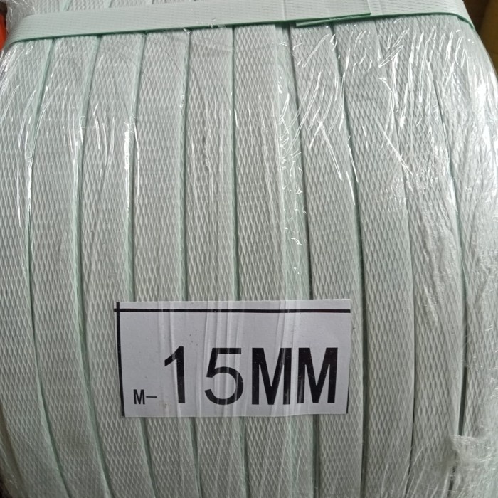 Tali Strapping Band / Tali Packing Warna Putih 15Mm Ready