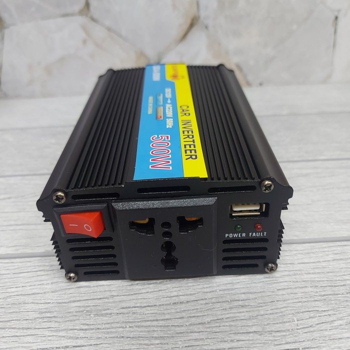 Paling Baik Power Inverter Sunpro 500W 12V-24V - Inverter Mobil 500W Sda-500
