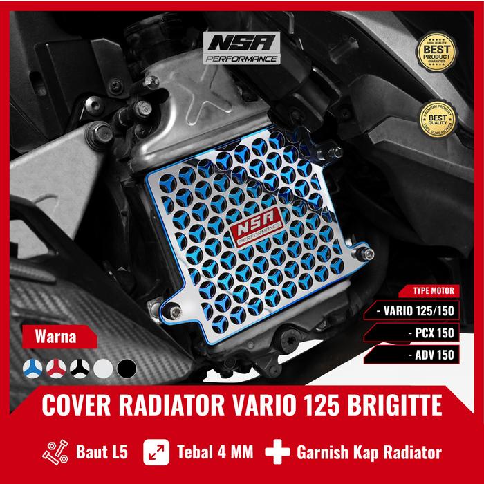 NSA COVER RADIATOR HONDA 125/150 Two Tone BRIGITTE Tutup Radiator VARIO PCX ADV 125/150 Aksesoris
