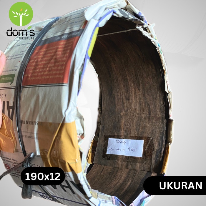 Buruan beli] Dom's Veneer Kayu/Wood Veneer Ebony 0.6mm Bahan/Material Kayu Asli