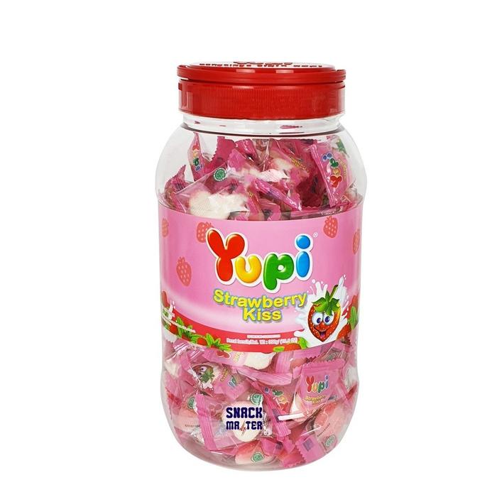 

terbaru !!! yupi toples strawberry 300gr - permen lunak, food, candy ready