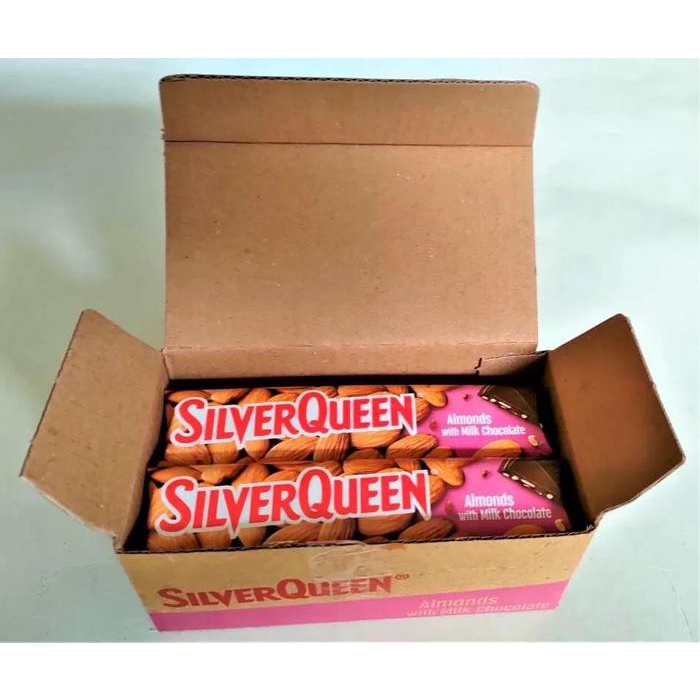

terbaru !!! silverqueen 22 gr 2 box 20 pcs ex 25gr, coklat silver queen 22gr 1 box 10 pcs ex 25gr