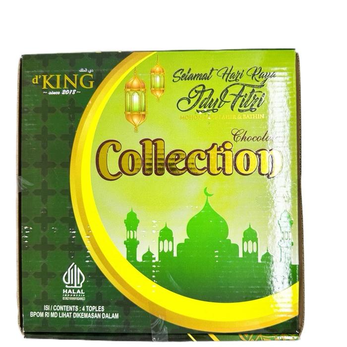 

terbaru !!! dking collection isi 4 coklat premium edisi ramadhan (coklat almond, chocobery almond,