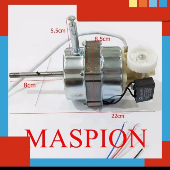 DINAMO KIPAS ANGIN MASPION 16" STAND/ WALL FAN ASLI