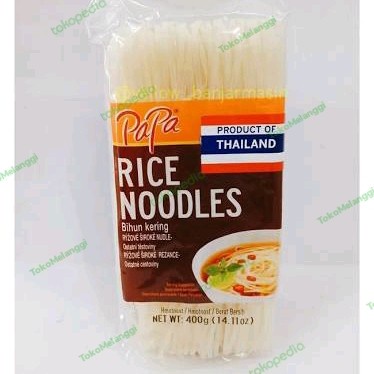 

TERLARIS! Papa Rice Noodles Noodle Product Of thailand 400 gr