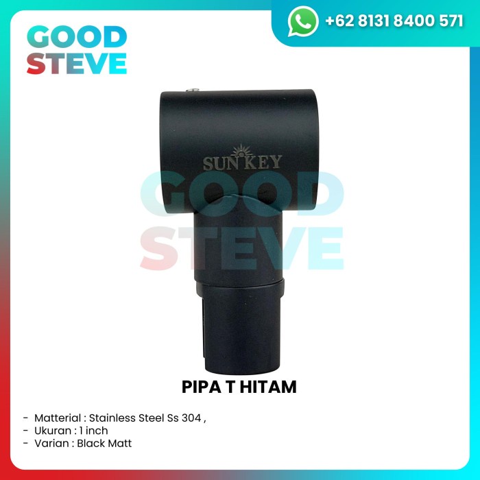 HOT SALE GLASS CLAMP SHOWER PIPA KACA SHOWER 1 inch SS304 BLACK