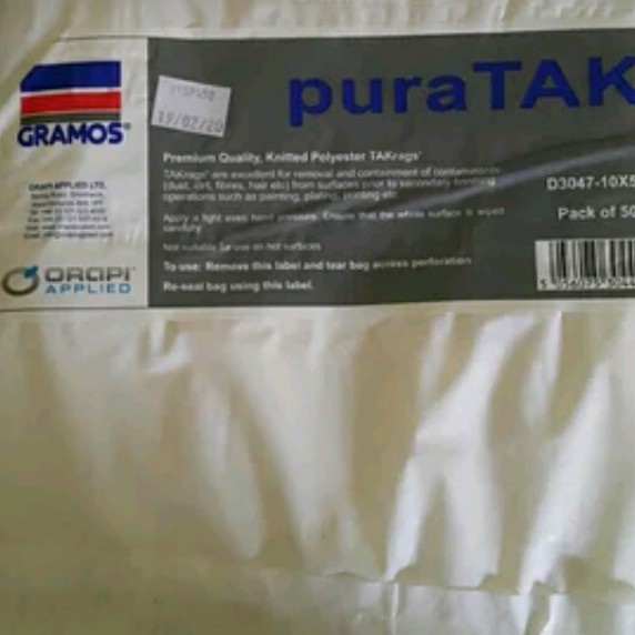 TERBARU tack cloth puraTAKE D34047-10X50 gramos takrags 1099