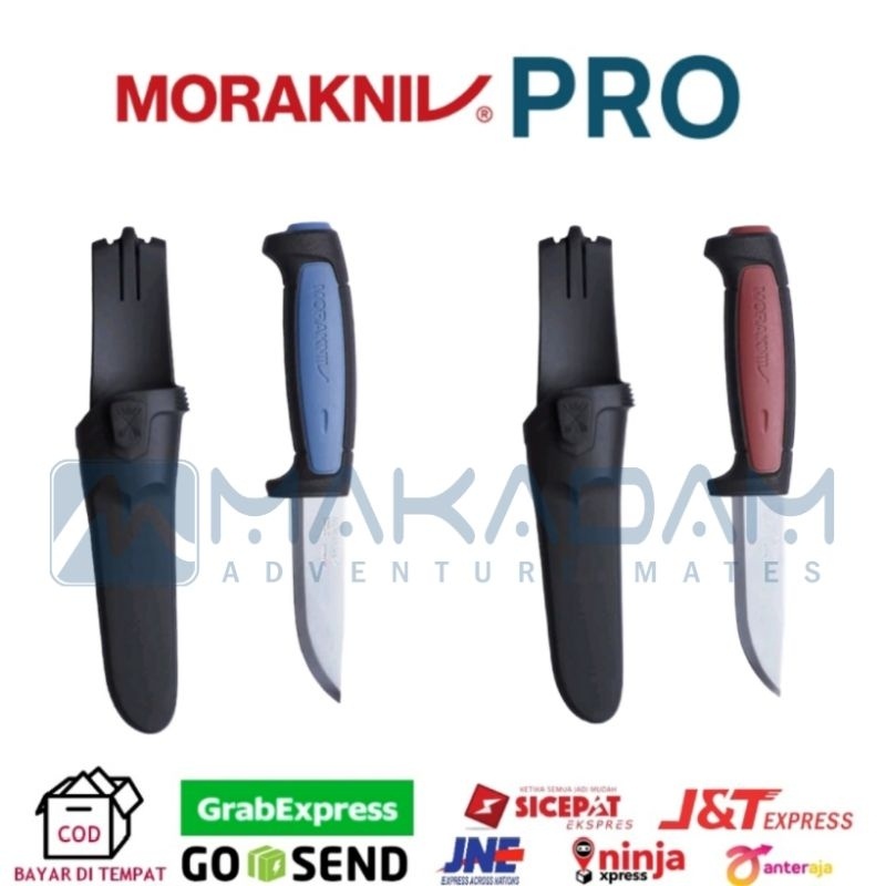 Morakniv Pro Pisau Bushcraft Survival Carbon Stainless Steel