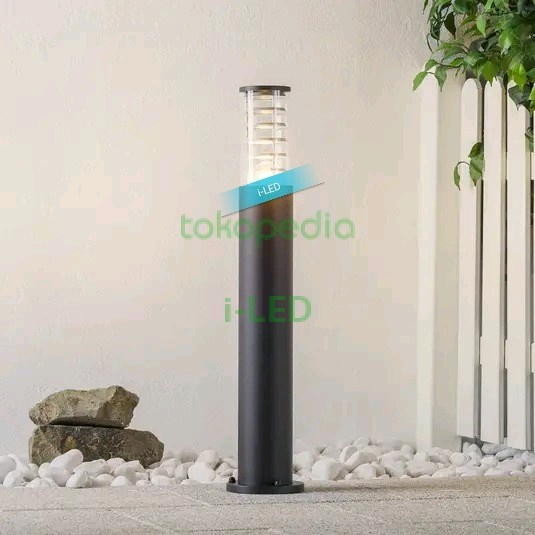 Lampu Taman LED nimalis Tiang 80cm / Pilar / Pagar E27 Bulat Outdoor