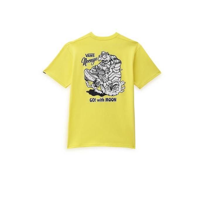 VANS Tee Unisex Mooneyes Ss Vibrant Yellow Baju Pendek Pria - VN0000B9189