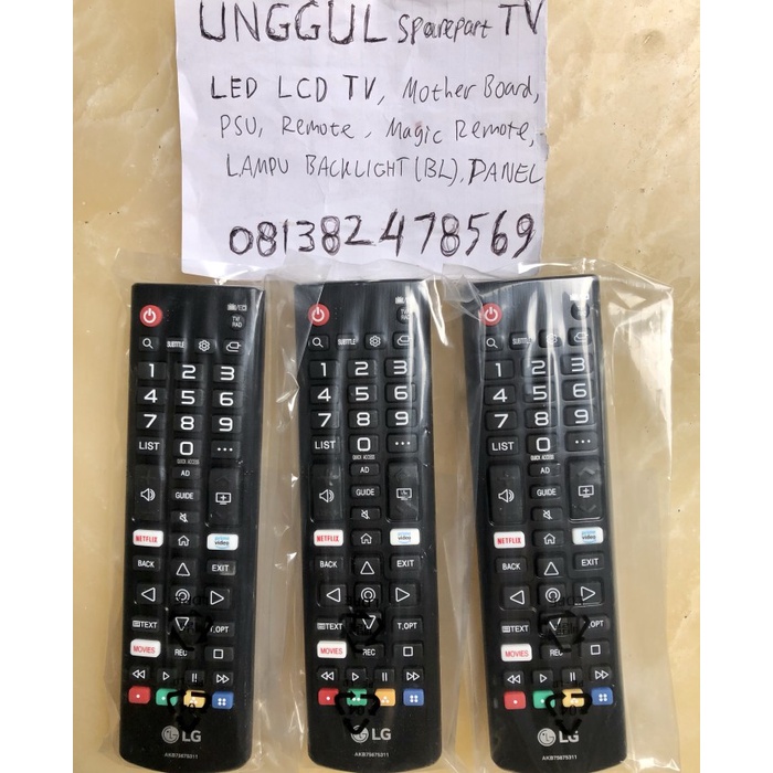 Remote remot TV LG New Baru Original Asli AKB75675311 ORI
