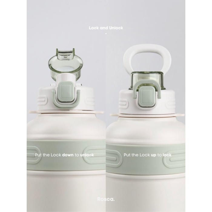 ROSCA SIPPYJUG TUMBLER STAINLESS 1200ML BOTOL MINUM 1.2 LITER TAHAN PANAS / DINGIN PORTABLE