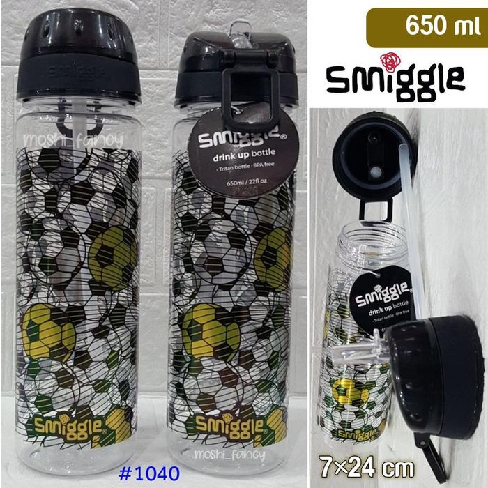 BOTOL MINUM SMIGGLE DRINK UP DINO/ TEMPAT MINUM SMIGGLE ANAK 650 ML / BOTOL MINUM ANAK KARAKTER /