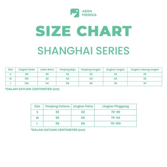 TERBARU AERAMEDIKA SHANGHAI SERIES Baju Jaga / Scrub Medis Lengan panjang / Two way Stretch BISA