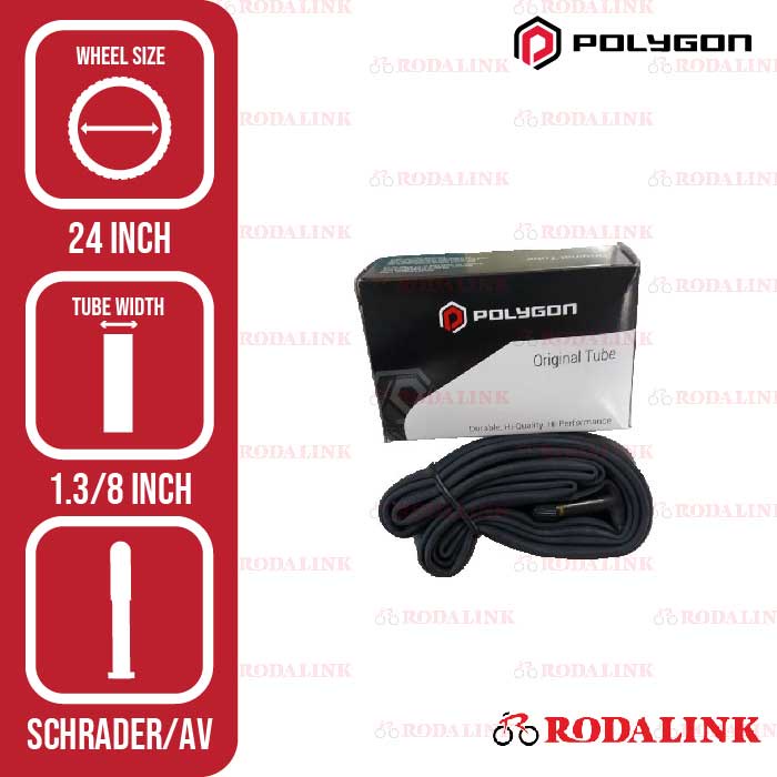 Ban Dalam Sepeda Ukuran 24 X 1 3/8 AV35 (VISTA) | Ban Dalam Sepeda Polygon