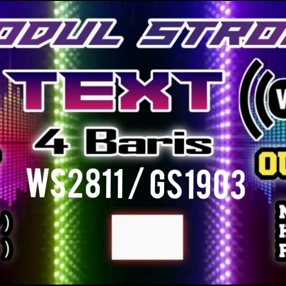 modul strobo text wifi 4 baris