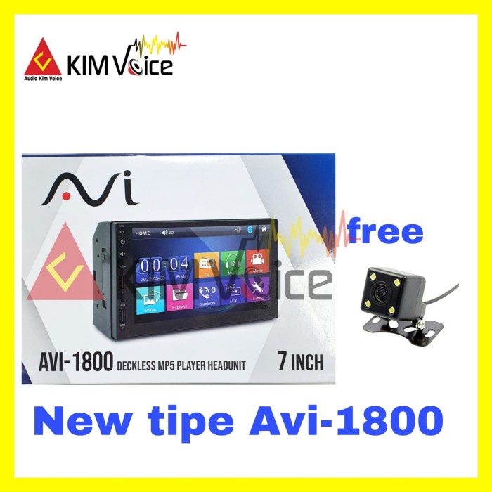 BISA GOSEND HEAD UNIT DOUBLE DIN DEKLES MP5 AVI-1600DSB MKII + KAMERA MUNDUR BEST SELLER